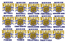 Load image into Gallery viewer, CUSTOMIZABLE Vintage Marion Wildcats Shirt *MJHS Cheer Fundraiser
