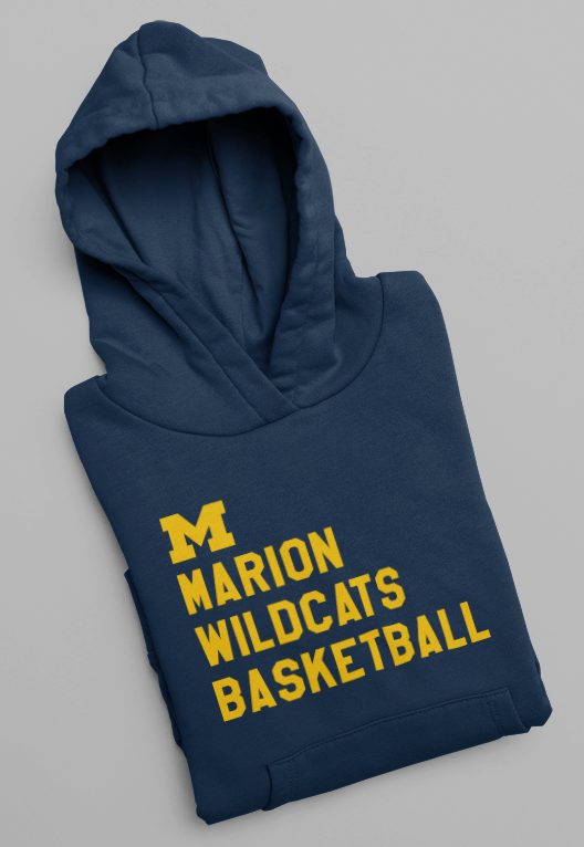 *CUSTOMIZABLE* M Marion Wildcats Hoodie