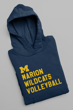 Load image into Gallery viewer, *CUSTOMIZABLE* M Marion Wildcats Hoodie
