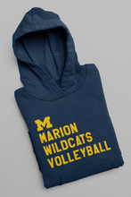 Load image into Gallery viewer, CUSTOMIZABLE M Marion Wildcats Hoodie*MJHS Cheer Fundraiser

