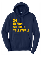 Load image into Gallery viewer, M Marion Wildcats Volleyball CUSTOM NAME BACK
