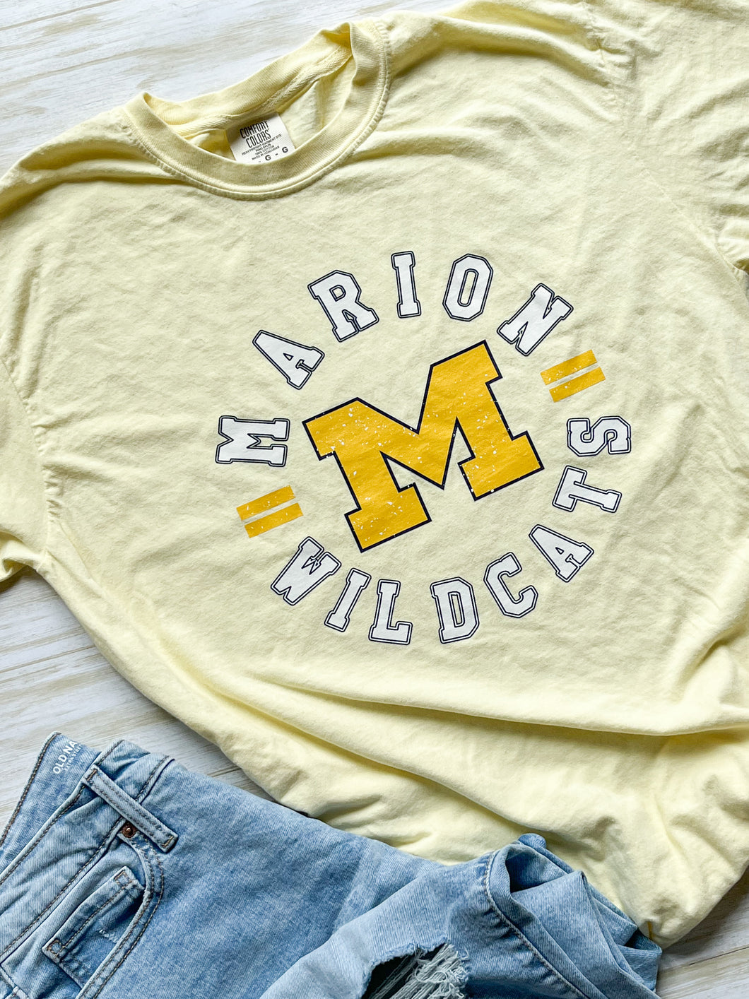 Marion Wildcats Comfort Colors tee